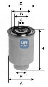 Топливный фильтр UFI 24.452.00 (фото 1)