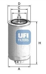 Топливный фильтр UFI 24.500.00 (фото 1)