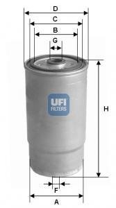 Топливный фильтр UFI 24.525.00 (фото 1)