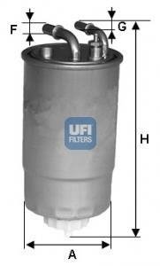 Топливный фильтр UFI 24.ONE.02 (фото 1)
