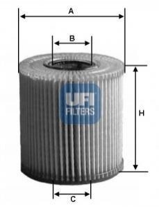 Масляний фільтр UFI 2501600 (фото 1)