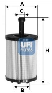 Масляний фільтр UFI 25.197.00 (фото 1)