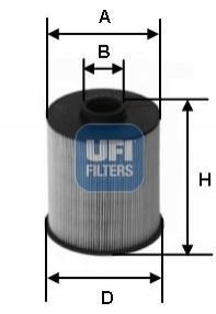 Паливний фільтр UFI 26.077.00 (фото 1)