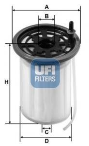 Топливный фильтр UFI 26.H2O.00 (фото 1)