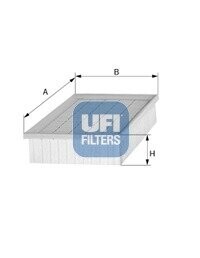 Повітряний фільтр UFI 30.957.00