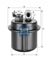 Топливный фильтр UFI 3153500 (фото 1)