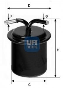 Топливный фильтр UFI 3154100 (фото 1)