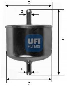 Топливный фильтр UFI 3162600 (фото 1)