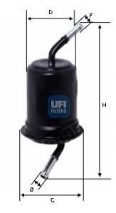 Топливный фильтр UFI 3176400 (фото 1)