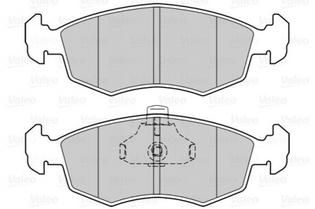 Дисковые тормозные колодки (передние) Valeo 302023 (фото 1)