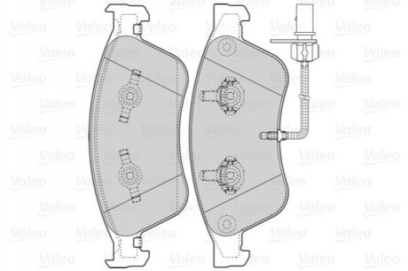 Гальмівні колодки дискові FIRST BRAKE PADS FIRST MERC C CLASS 01.07> FR Valeo 302071 (фото 1)