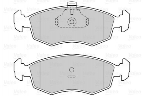 Гальмівні колодки дискові FIRST DOBLO Valeo 302329 (фото 1)
