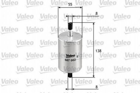Паливний фільтр Valeo 587002 (фото 1)
