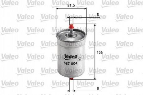 Топливный фильтр Valeo 587004 (фото 1)