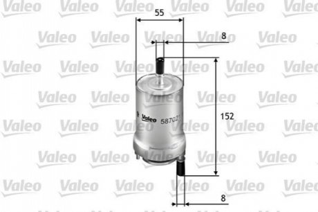 Топливный фильтр Valeo 587021 (фото 1)