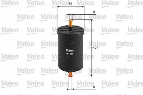 Топливный фильтр Valeo 587022 (фото 1)