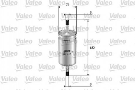 Топливный фильтр Valeo 587027 (фото 1)