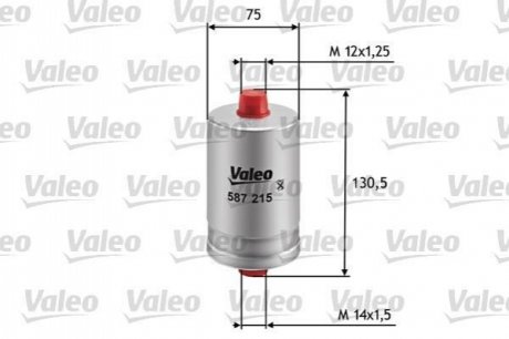 Топливный фильтр Valeo 587215 (фото 1)