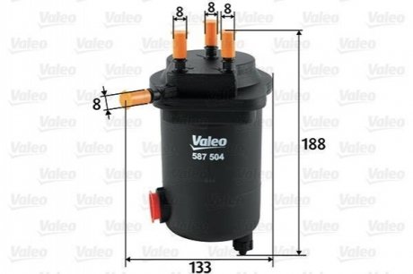 Топливный фильтр Valeo 587504 (фото 1)