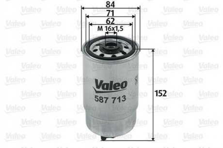 Топливный фильтр Valeo 587713 (фото 1)