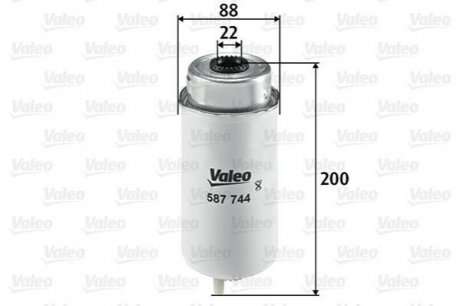 Топливный фильтр Valeo 587744 (фото 1)