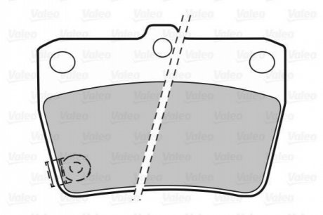 Гальмівні колодки, дискове гальмо (набір) Valeo 598673 (фото 1)