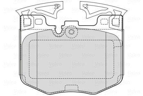 Тормозные колодки дисковые BMW 3(G21.81)-5(G30)-6(G32)-7(G11.12)-8(G14.16)-X3-X4-X5-X7-Z4 F 15 VALEO 601755