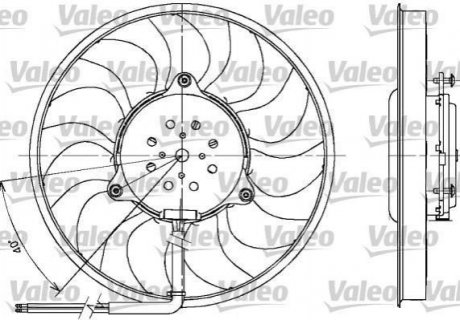 Вентилятор, охлаждение двигателя Valeo 698612 (фото 1)