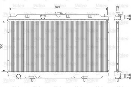 Радиатор охлаждения двигателя Valeo 701581 (фото 1)
