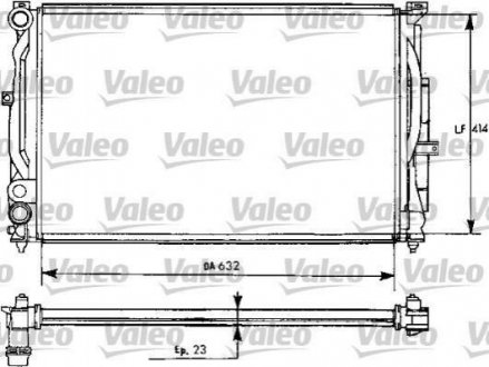 Радіатор охолодження двигуна Valeo 731537 (фото 1)