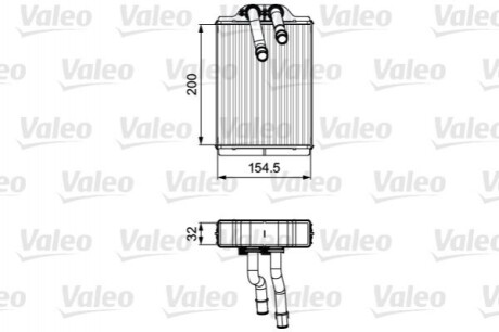 Радиатор обогревателя Valeo 811551 (фото 1)