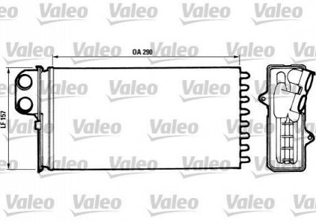 Радиатор печки Valeo 812037 (фото 1)