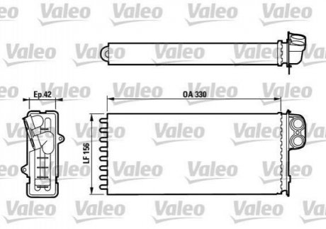 Радиатор печки Valeo 812128 (фото 1)
