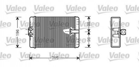 Радиатор печки Valeo 812366 (фото 1)