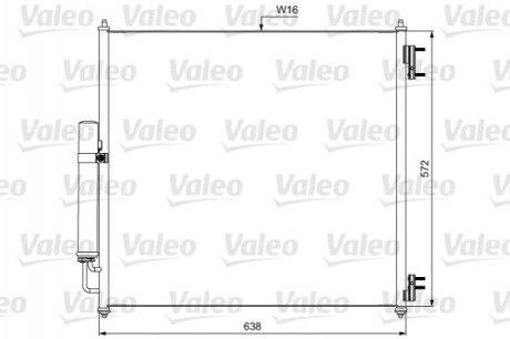 Радіатор кондиціонера Valeo 814053 (фото 1)