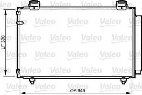 Радіатор кондиціонера Valeo 814208 (фото 1)