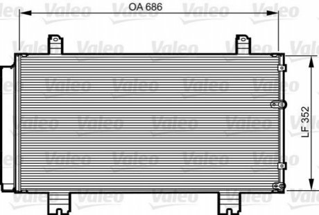 Радіатор кондиціонера Valeo 814226 (фото 1)