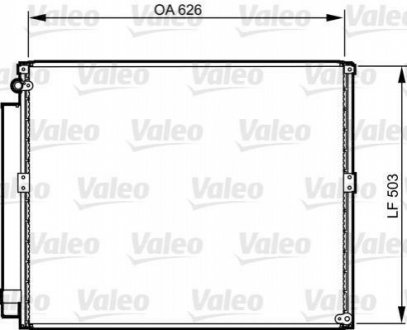 Радіатор кондиціонера Valeo 814236 (фото 1)