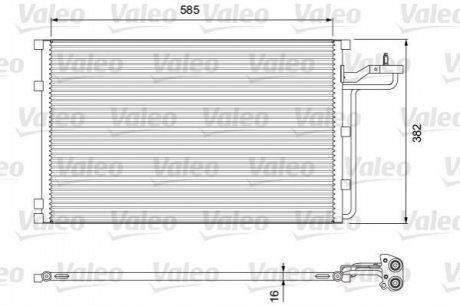 Радиатор кондиционера Valeo 814416 (фото 1)
