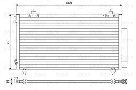 Радіатор кондиціонера Valeo 814466 (фото 1)
