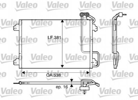 Радиатор кондиционера Valeo 817508 (фото 1)