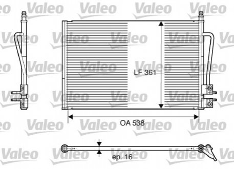 Радіатор кондиціонера Valeo 817664 (фото 1)