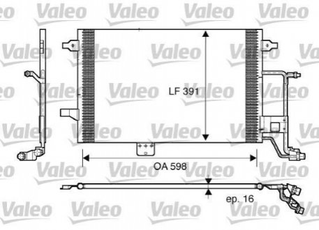 Радіатор кондиціонера Valeo 817665 (фото 1)