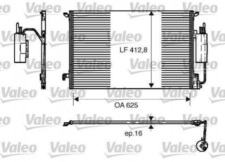 Радиатор кондиционера Valeo 818175 (фото 1)