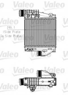 Радиатор интеркулера Valeo 818290 (фото 1)