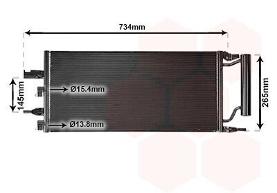 Конденсор кондиціонера BMW 1/2/X1 13+ (Van Wezel) 06005607