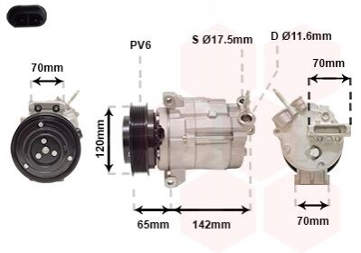 Компресор кондиціонера CHEVROLET 0800K063