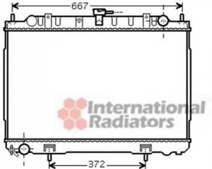 Радиатор охлаждения X-TRAIL 22DCi MT AC 01- (Van Wezel) 13002241