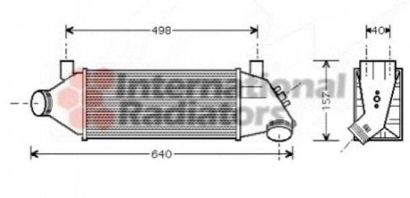 Радиатор интеркулера Van Wezel 18004315 (фото 1)