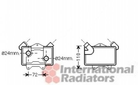 Радиатор масляный MB W202 25TD 95-00 Van Wezel 30003477 (фото 1)